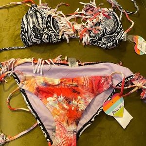 Raisins fringed bikini